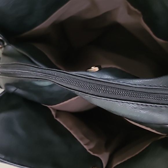 NWT Limelight Handbags Black Woven Shoulder Bag with Faux Leather Texture - Picture 4 of 11